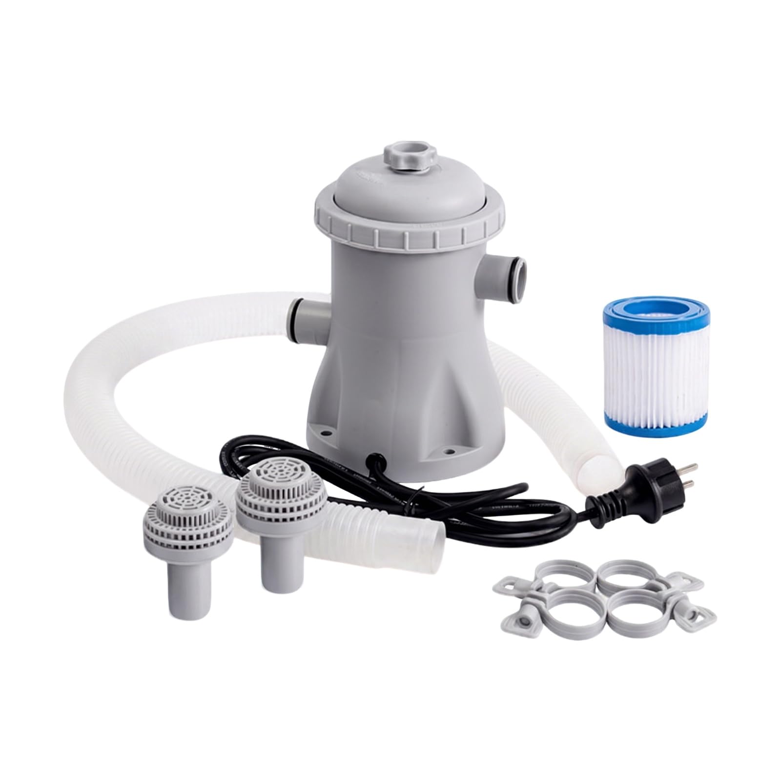 Bomba de filtro de piscina, 300 galones, 24 V, para piscinas inflables, enchufe europeo