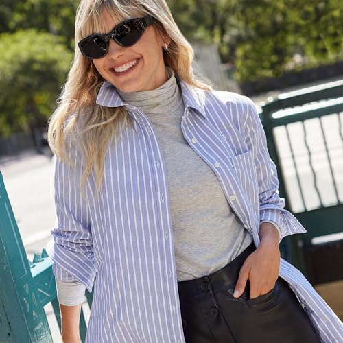 Image of Lands' End Lightweight Jersey Long Sleeve Turtleneck