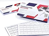 12 Check Registers for Personal Checkbook with Thicker No Bleed Paper, 6 x 3-Inches – Easy to Read a