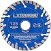 Produktbild LXDIAMOND 2x Diamant-Trennscheibe 125mm x 22,23mm Premium Diamantscheibe KS, Kalksandstein hart, Granit, Granitborde, Naturstein, Turbo Diamanttrennscheibe für Mauernutfräse 125 mm