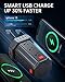 Power Strip Surge Protector, 10 Ft Extension Cord with 12 AC Multiple Outlets 4 USB (1 USB C), SMALLRT Power Tower Desktop Charging Station (Black, 10 FT)