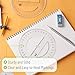 Mr. Pen- Protractor, Pack of 2, Protactor 360 Degree, Protractor Set, Protractor Ruler, Drafting Tools, Circle Protractor, Protractors Classroom Set, Large Protractor, Math Geometry Set