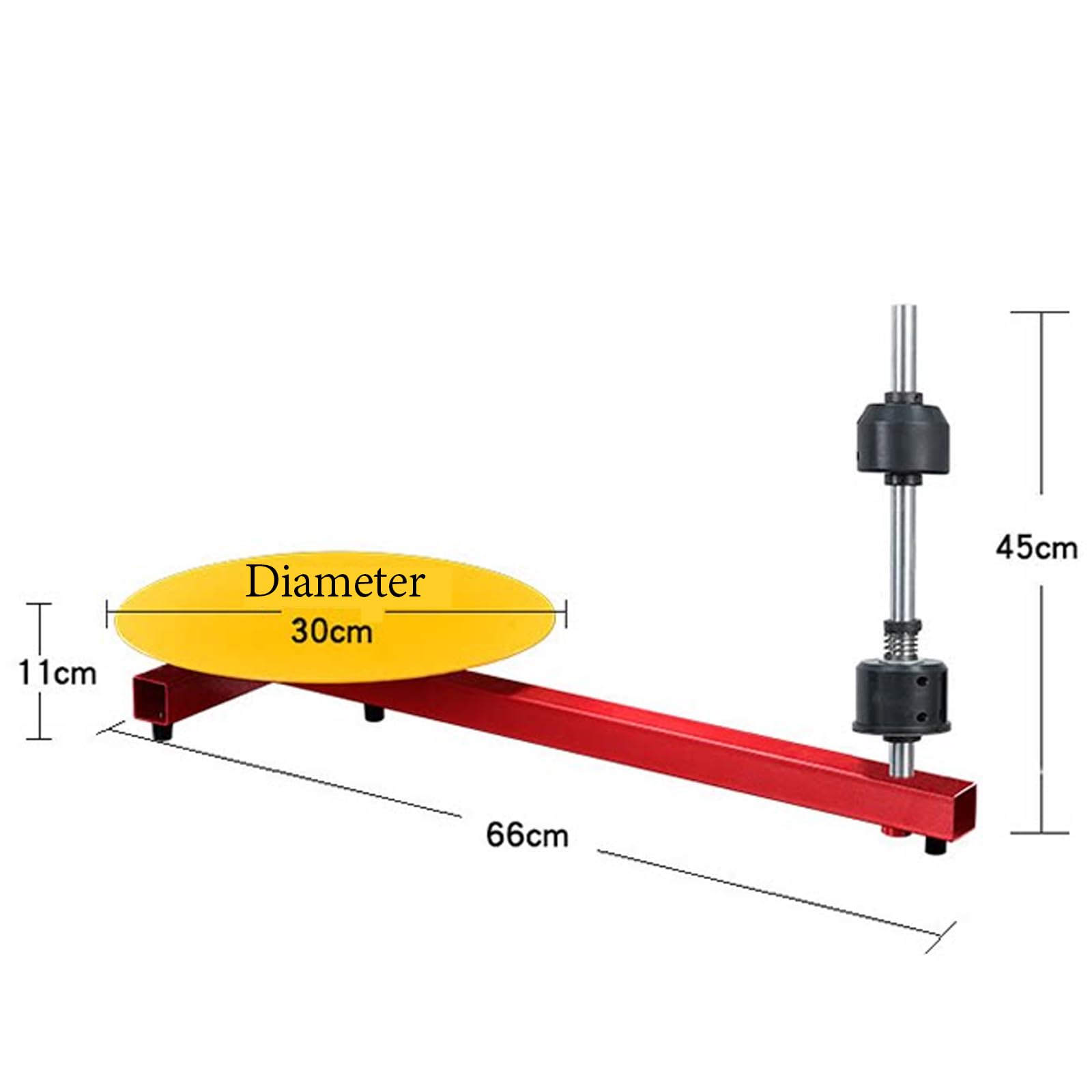 Banco Manual para Envoltura con Film Estirable, Máquina Envolvedora de Palés con Plataforma Giratoria de 30cm - Mesa Resistente para Cajas & Soporte Dispensador de Film para Logística y Almacén