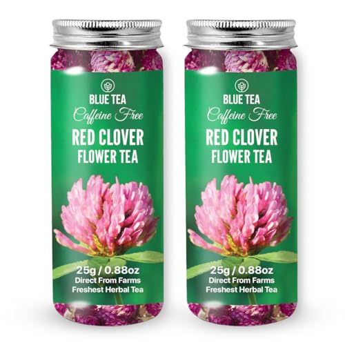 BLUE TEA - Red Clover Flower Tea - 50g - 50 Cups (Pack of 2) | AN...