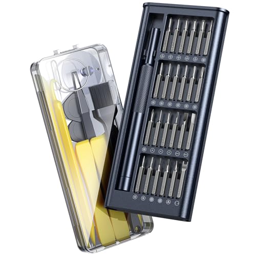 AXTH 25in1 Pro Small Precision Screwdriver Set, [S2 Steel] Magnetic Mini Tool Kit for DIY Enthusiasts, Digital Repair Technicians, Electronics Hobbyists, Phone, Computer, Watch, Laptop, Macbook