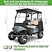 10L0L 2 Passenger Golf Cart Enclosure fit Yamaha G29 Drive, 600D Heavy Duty Yamaha Rain Cover with Clear PVC Windshield,Waterproof and UV Block Oxford Cloth