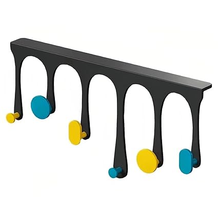 SENICOO Over The Door Hook, Over Door Towel Rack, Door Hanger, Door Coat Hanger, Over The Door Coat Rack, Door Hooks for Hanging Clothes, Towel, Back of Door, Hook Organizer Rack, Unlimited Thickness