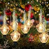 Christmas Bubble Lights,11 Ft Vintage Bubble Light String Set, 8 Bubble Fluids with Sliver Glitter (Plus 1 Spare Bulbs) C7/E12 Candelabra Base UL-Listed for Holiday Christmas Lighting Green Wire