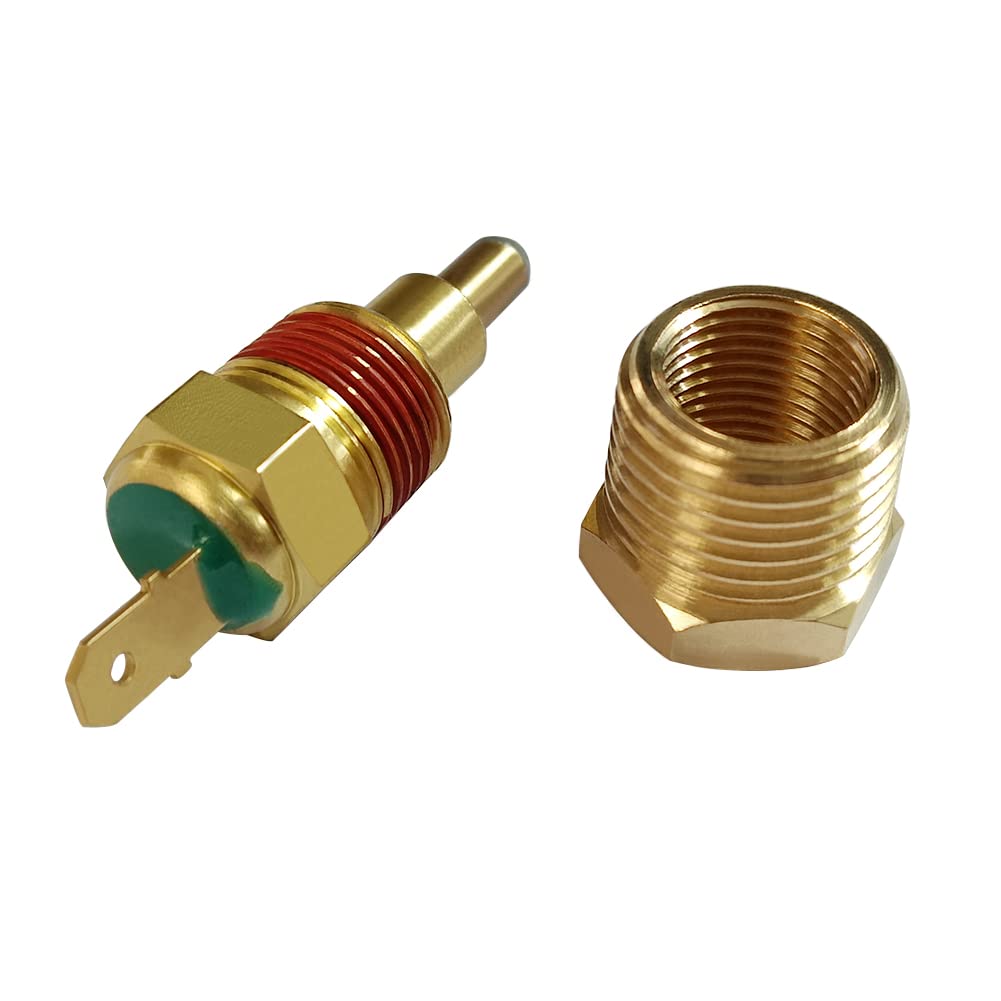 Joywayus Fan Thermostat Temperature Switch, 170 to 185 Degree Electric Engine Cooling Fan Thermostat Temperature Sensor Switch, 3/8" NPT Pipe Thread, Fit for 10" 12" 14" 16" Fan
