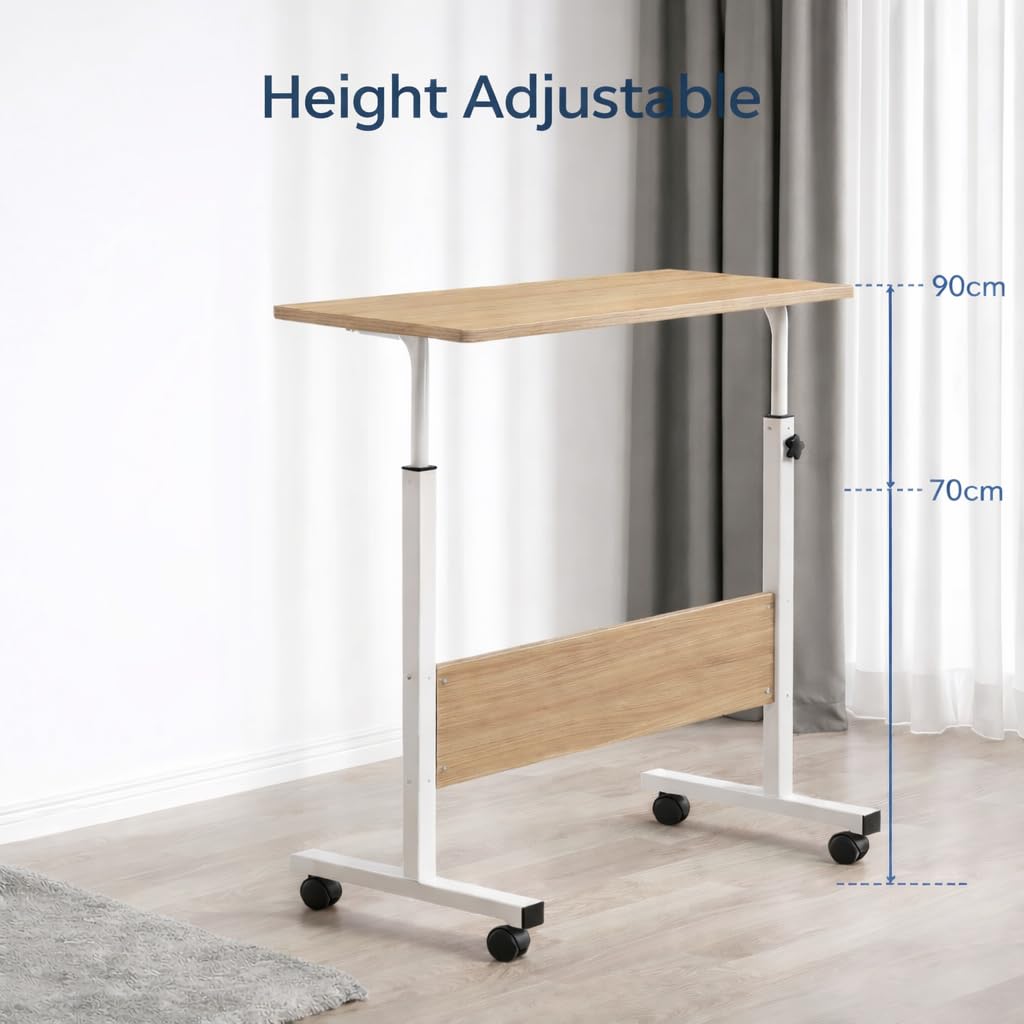 Frilla Tavolo portatile pieghevole – Regolabile in altezza e inclinazione, con superficie ampia – Ideale per letto, divano e smart working | EVOSTUL