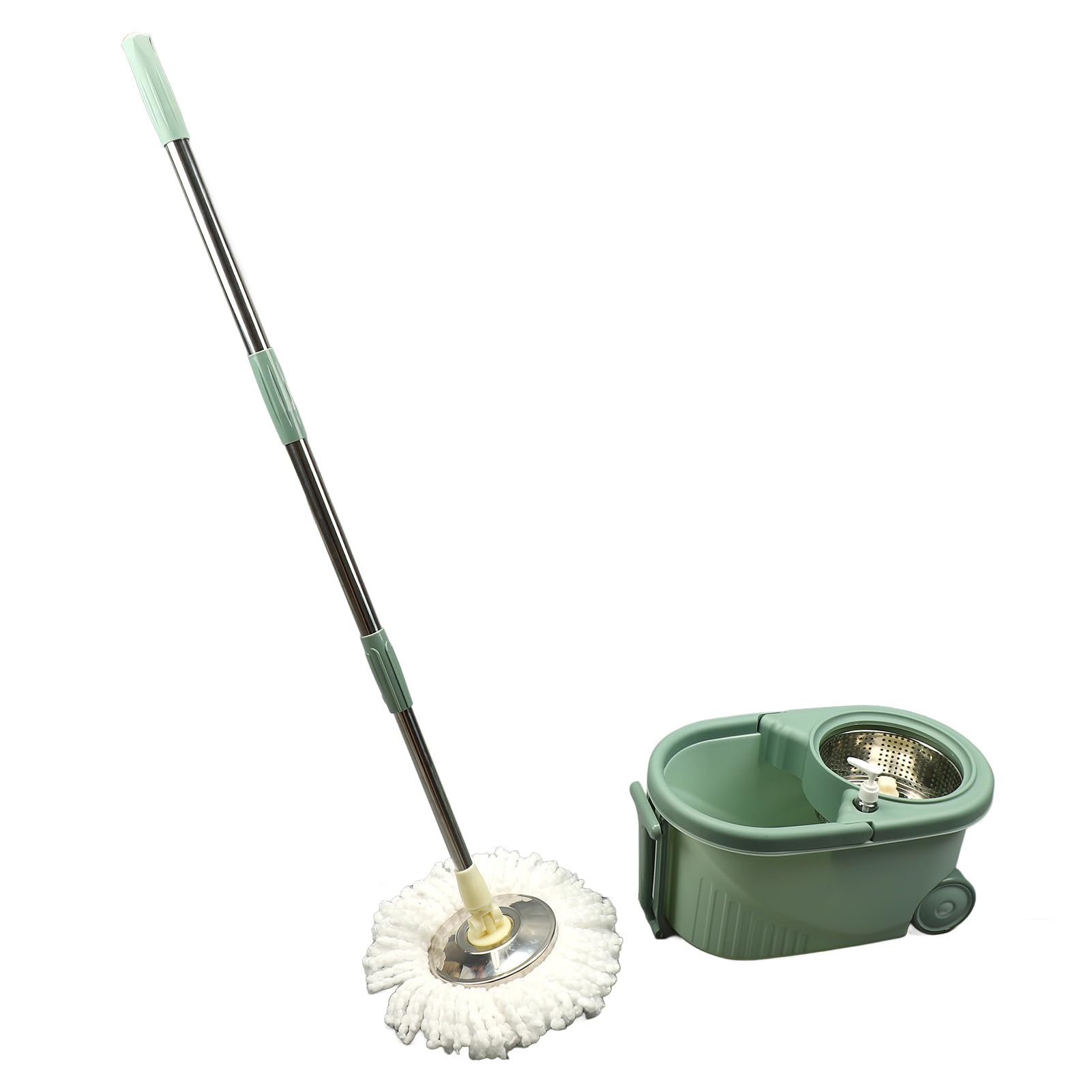 de cubo de fregona giratoria lavable reutilizable de doble accionamiento para ahorrar mano de obra