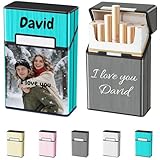 [Fermeture Aimantée] La boîte à cigarettes est facile à ouvrir et à fermer avec la conception de fermeture aimantée, et bien protège la cigarette contre la chute.