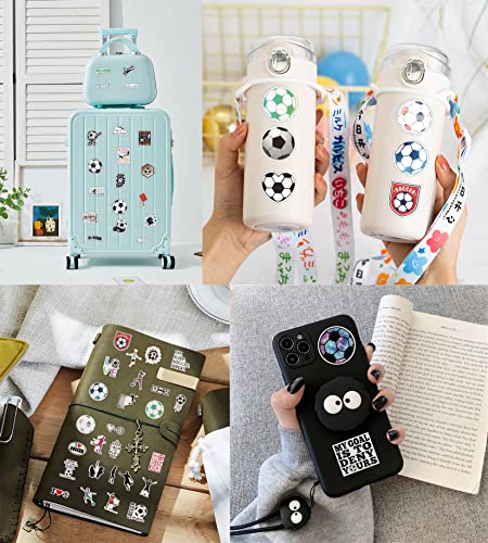 V-Harna Soccer Stickers| 50Pcs Waterproof Stickers Decals For Children,Teens And Girls,Unique Durable Aesthetic Trendy Sticker Perfect For Laptop Computer Phone #TOP4