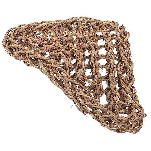 UKCOCO Bearded Dragon Hammock Breathable Reptile Hanging Bed for Lizards and Snakes Creative Seagrass Habitat Accessory for Reptile Pets