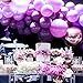 PartyWoo Purple Balloons 60 pcs 12 Inch Light Pastel Dark Purple Lilac Lavender White Latex Balloons for Graduation Baby Shower Gender Reveal Wedding Butterfly Birthday Party Decorations