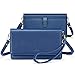 nuoku Women Small Crossbody Bag Cellphone Purse Wallet with RFID Card Slots 2 Straps Wristlet, Navy Blue