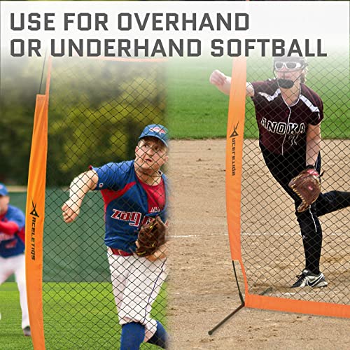 Pitching Screen 7 X 4 Feet Pitching Net | Baseball Net for Hitting and Pitching and Softball Net for Hitting and Pitching | Softball Practice Equipment [Carry Bag Included] - Thumbnail 5