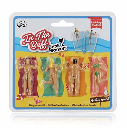 NPW Cocktail/Wine Glass Markers, In The Buff