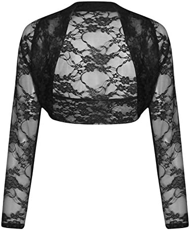 FASHION BOUTIQUE Ladies Womens Cropped Bolero Lace Shrug Plus Size UK 8-24