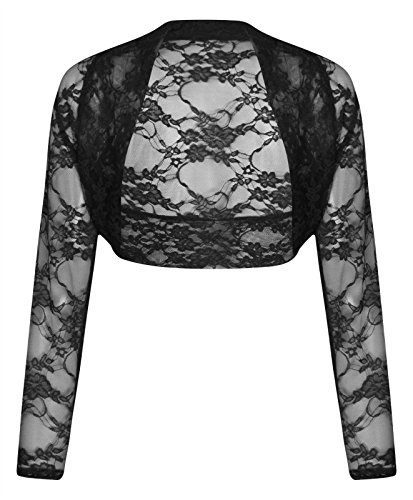 FASHION BOUTIQUE Ladies Womens Cropped Bolero Lace Shrug Plus Size UK 8-24