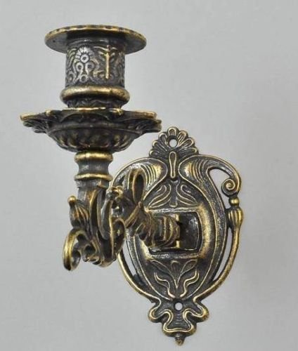 Kerzenhalter Kerzenhalter aus brüniertem Messing Barock von Klavier bis zu einer Kerze