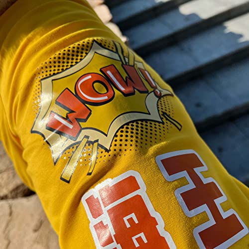 Hilldog Dog Shirt Vest Lightweight Stretchy Dog T-Shirt Soft Funny Cool Shirts Stripe Vests Breathable Clothes For Puppy Kitty Cats Small Medium Large Dogs (Large, Cotton Yellow1) #TOP6
