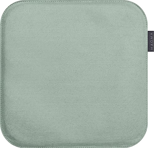 MAGMA AVARO Stuhlkissen/Sitzkissen für Indoor und Outdoor, Öko-Tex Siegel, waschbar bis 30°C, 1 Stück, 35x35cm, Graublau