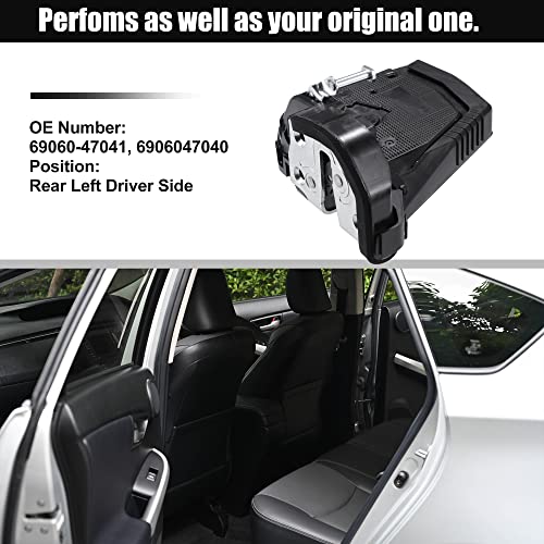Image of ACROPIX Rear Left Driver Side Power Door Lock Actuator Motor Fit for Toyota Prius - Pack of 1 Black