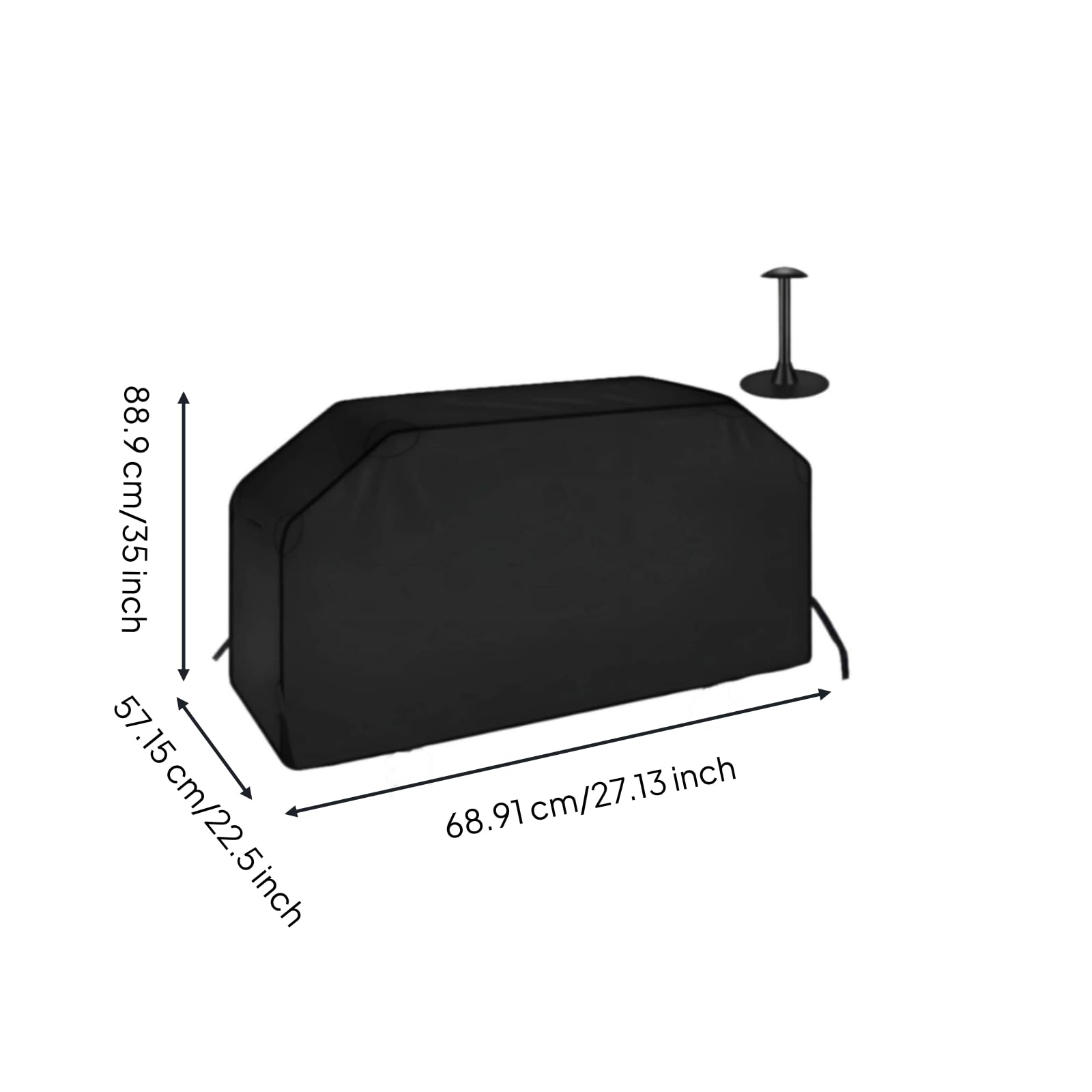 F Fityle Funda para Barbacoa Exterior Cubierta Protector Tapa Manta 600D Oxford Impermeable con Recubrimiento PVC y Diseño Cortavientos Adecuada para Camping Jardín Patio Balcón