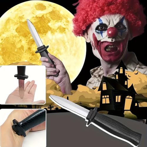 image for GUDVES Retractable Magic Trick Prop Knife Fake Knife False Trick Gadge