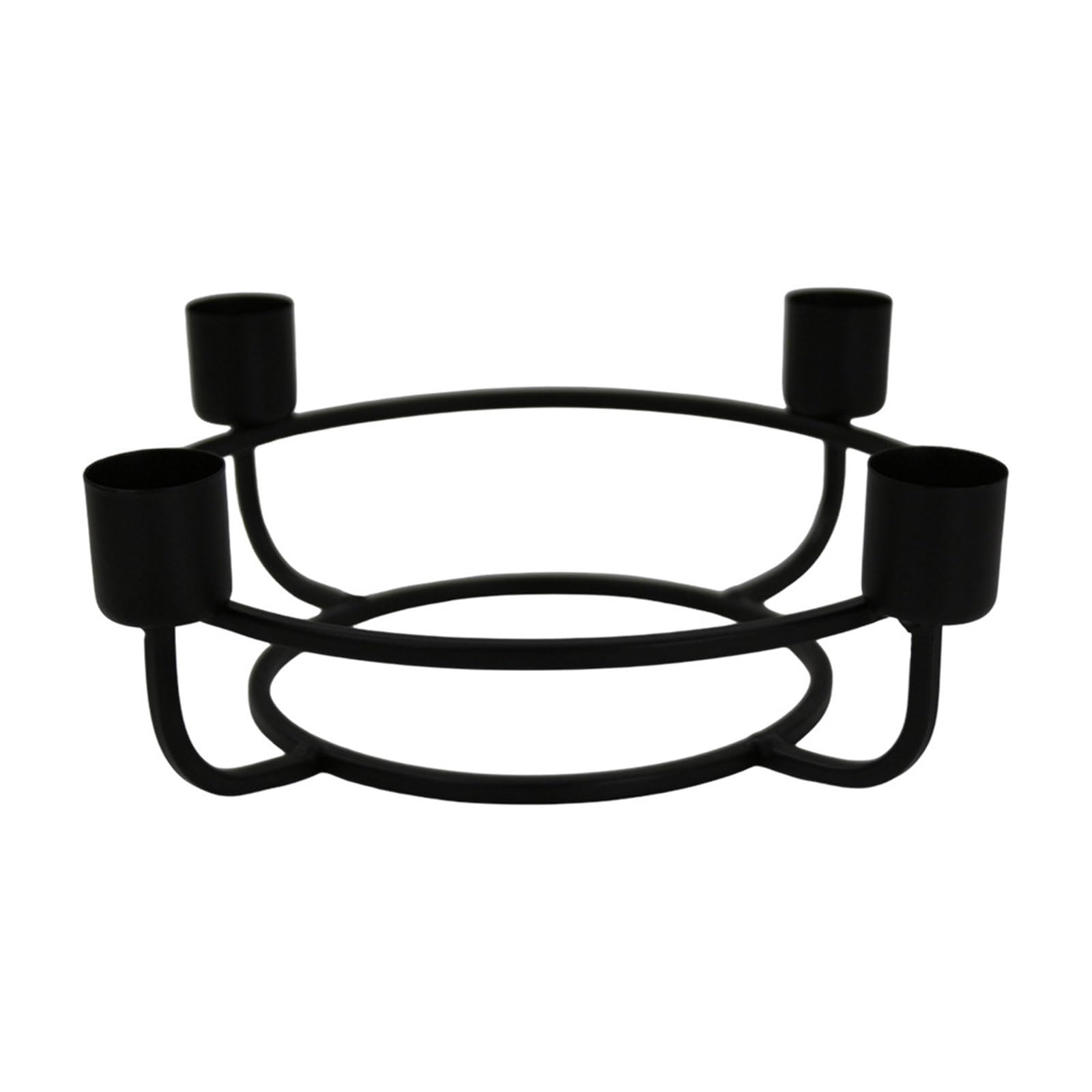Shntig Christmas Advent Wreath Rings Metal Holders Farmhouses Candlesticks Stand for Dining Table Centerpieces Decors Wreath Frame Holders