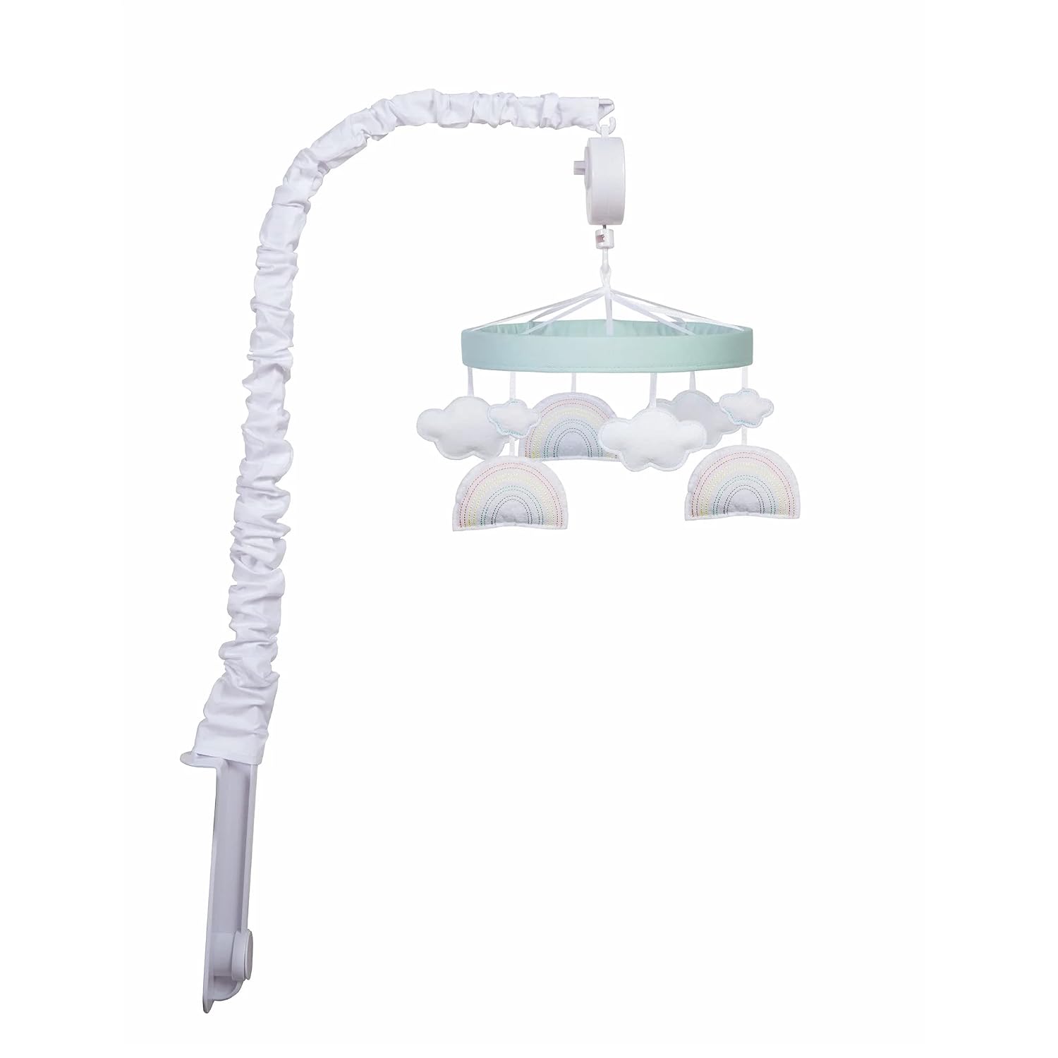 Rainbow Crib Mobile - Cloud Baby Mobile for Crib - Musical Crib Mobile - Fun Whimsical Musical Mobile for Cribs - Rotating Nursery Mobile for Crib - Baby Crib Mobile for Boys and Girls