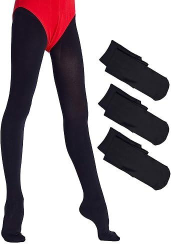 Daydance Untra Soft Footed Girls Womens Tights for Ballet, Dance, School 80 Denier