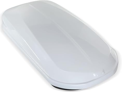Car Roof Box, 430L Capacity Extra-Large Hard Roof Cargo Carrier with Security Keys & Dual Side Opening, Waterproof Rooftop Luggage Storage Box for Car, SUV, Van, Fits Most Cars white