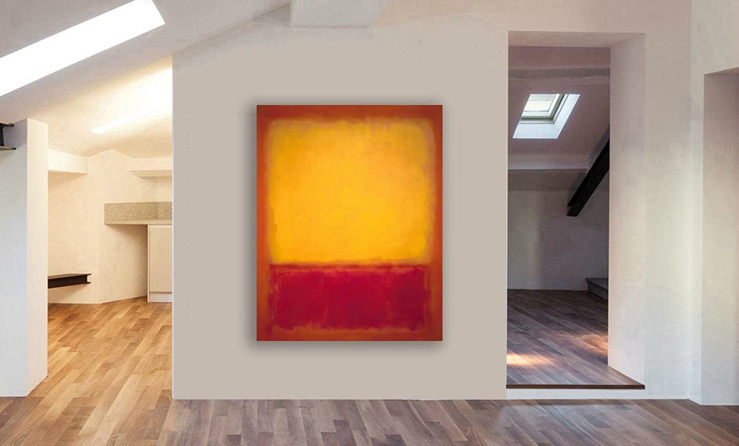 Yellow over Purple von Mark Rothko Leinwandbild, gerahmt, verschiedene Größen (A2 61 x 16 Zoll)