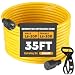 Tellegloww 35ft NEMA L6-20 Generator Extension Cord L6-20P Male Plug to L6-20R Female Receptacle 3 Prong 20 Amp Locking Power Cord, STW 12 AWG/3C,250 Volt 5000 Watts, ETL Listed