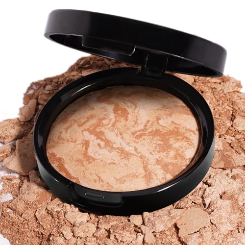 Baked Bronzer Powder for Face – Natural Bronze, Cruelty Free Makeup for Shape, Contour & Highlight with a Soft Matte Radiant Finish (Natural Bronze)