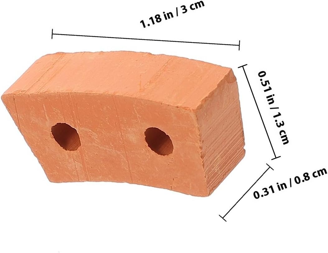 Miniature Bricks 30pcs Pottery Clay Building Craft Set for Boys and Girls