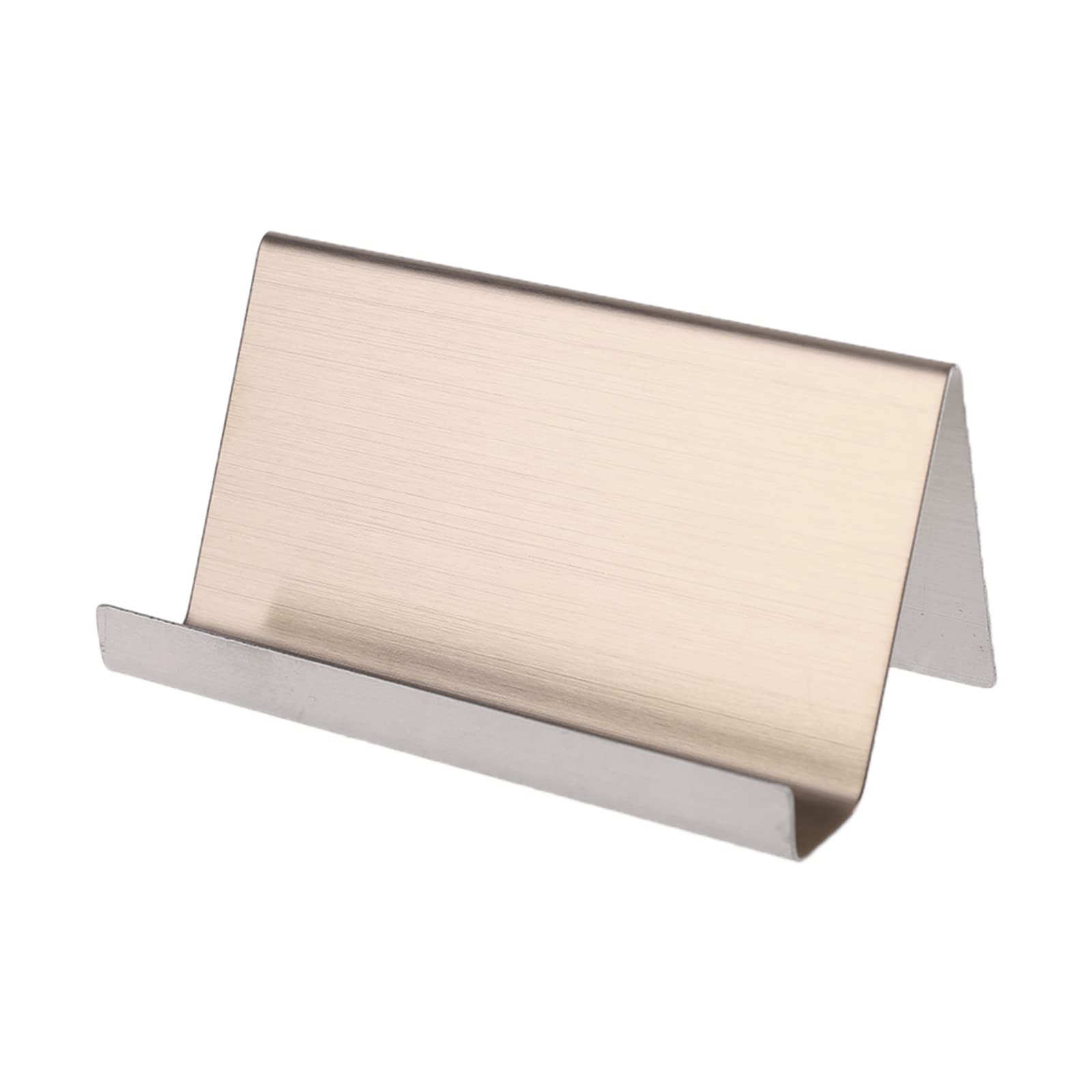 RBRMHM Stainless Steel Business Name Card Holder Display Stand Rack Desktop