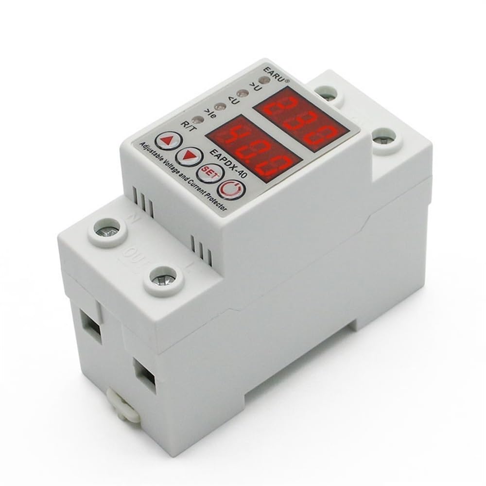 Interruttore Magnetotermico 1 Pcs 40A 63A 230V Regolabile Sopra Tensione E Sotto Dispositivo Di Protezione Relè Limite Corrente(80A)