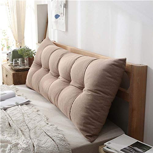 Amydreamstore Large Bolster Headboard Wedge Pillow,Soft Upholstered Bed Backrest Cushion Positioning Support Reading Pillow Bay Window Long Pillow Cushion Washable #TOP5