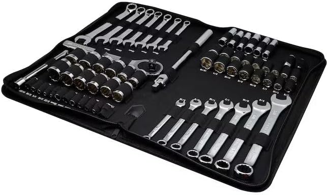 CRAFTSMEN 66 -Piece Standard (SAE) and Metric Mechanics Tool Set with Soft Case