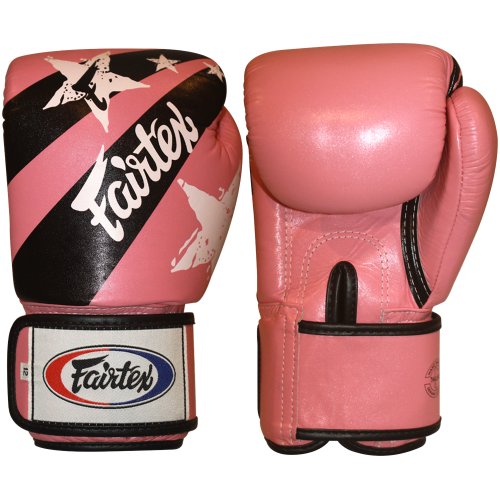 Image of Fairtex Muay Thai Style Sparring Gloves, Red, 18-Ounce