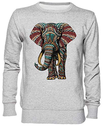 Sweat-shirt gris Orange Whip unisexe taille L en maille jersey confortable