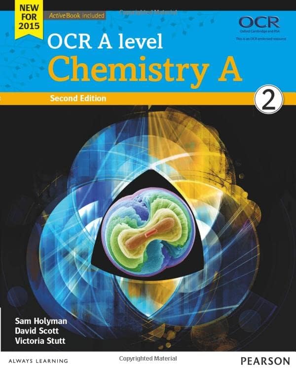 OCR A level Chemistry A Student Book 2 + ActiveBook (OCR GCE Science 2015)