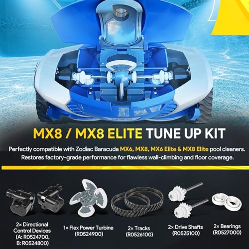 Miniatura 3 de Ctcar Kit De Mantenimiento Completo R0796200 Para Limpiador De Piscinas Zodiac Baracuda Mx8, Mx6, Mx8 El Y Mx6el Repuestos Compatible Con R0524900, R0526100, R0527000, R0525100, R0524700 Y R052488