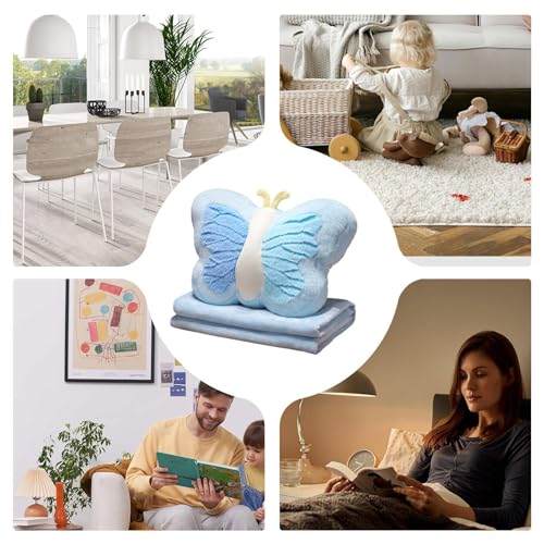 Coussin décoratif pour chambre et canapé en forme de papillon - 7