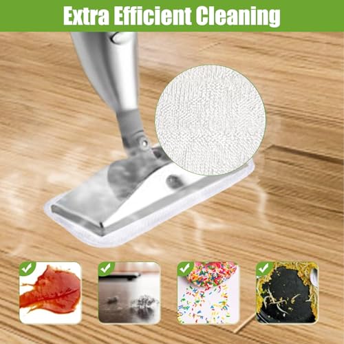 Miniatura 4 de 6 Piezas De Repuesto Para Limpiador De Vapor Vileda Steam Plus Xxl, Paños De Microfibra Vileda Steam Plus Xxl, Accesorios De Limpieza De Vapor 3 Grises 3 Blancos