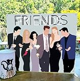 7×5ft Friends Tv Show Photo Backdrop Graduation Party Photography Background Banner Happy Birthday Housewarming Party Good Friend Friendship Poster Supplies Photo Booth Props
