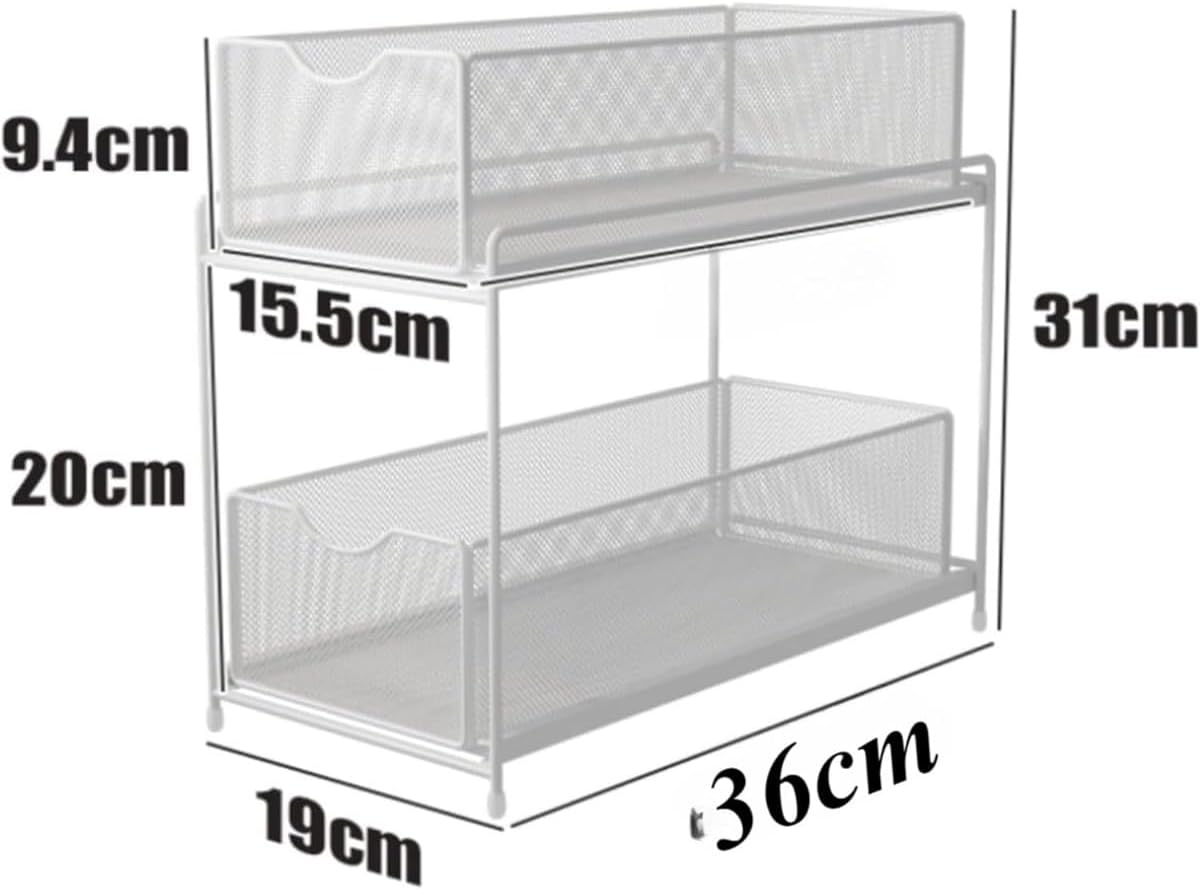 収納ラック キッチンラック シンク下収納ラック スライド式引き出し 洗面所収納 取り外し可能 キッチン 収納 調味料ラック 隙間収納